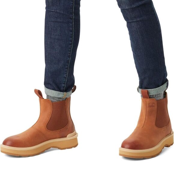 Sorel Women’s Leather Hi-Line Chelsea Boot – Stylish & Durable 7 - Picture 1 of 11
